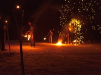 Feuershow Strandhochzeit Lankawi