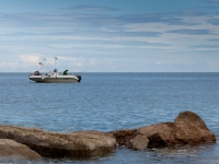 Fischerboot an der Adriaküste IV