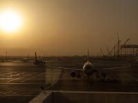 Flughafen Muscat in der Morgensonne