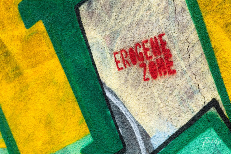 Lost Place, Graffiti "Errogene Zone"