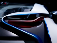 Heck eines BMW Zukunft Konzept Autos