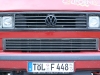 Volkswagen VW Bus T3 California in marsalarot, Front nah, Kühlergrill im Detail