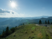 Ausblick in rumänische Berglandschaft