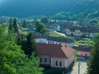 Rumänisches Dorf von oben