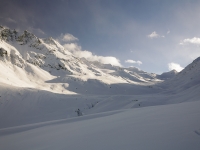 Val Maighels in der Schweiz im Winter