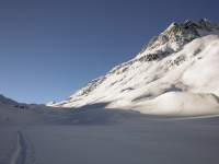 Val Val Maighels in der Schweiz im Winter