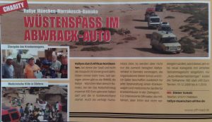 Artikel über Wüstenrallye in der Offroad
