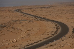 "Kurvige Straße" in der Westsahara