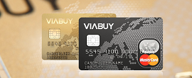 Viabuy Prepaid Kreditkarte, ohne Schufa, in schwarz und gold