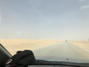 Straße durch die mauretanische Wüste