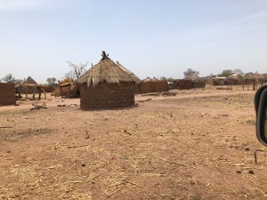 Lehmhütten in Afrika