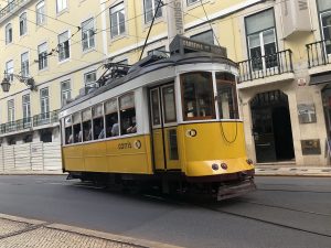 Alte Straßenbahn von Lissabon