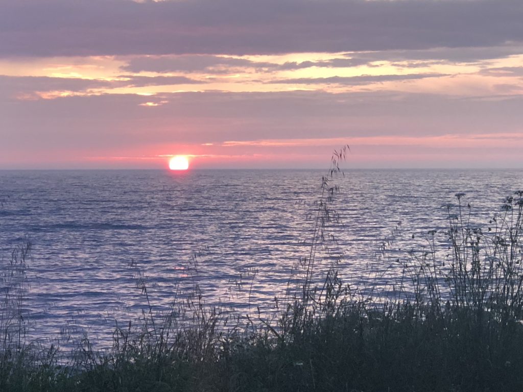 Sonnenuntergang am schwarzen Meer